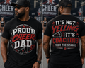 "Proud cheer dad, Its not YELLING its coaching from the stands"